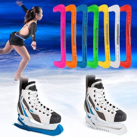 Top Notch Hard Skate Guards, Colorful Scented Designs Supergard Ice Skating Deluxe Figure Blade Covers Equipment with Adjustable Buckle Can Be Trimmed To Fit Versatile Protectors(White)