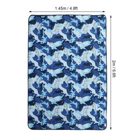 SUNGOOYUE Outdoor Blanket, Waterproof PVC Picnic Blanket, Soft, Foldable, Large Picnic Mat for Beach Camping, Travel on Grass Picnic