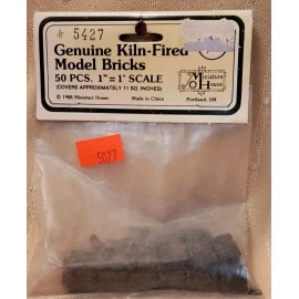 Miniature House VINTAGE GENUINE KILN-FIRE MODEL BRICKS FOR MINIATURE DOLLHOUSE
