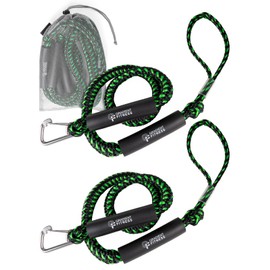 Gradient Fitness Bungee Dock Line | Marine Rope Boat Dock Lines Make Docking & Boarding Easy for Jetski, Kayak, Pontoon. Boat Accessories Stretch. Mooring Boat Rope Absorbs Shock (Boat Bungee 6ft|2pk)