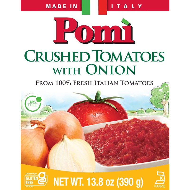 Pomì Crushed Tomatoes with Onion - 13.8oz (Pack of 12)