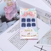 YienDoo False Nail for Toe Chic Exquisite Bridal Dark Blue
