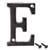 sourcing map House Letter, 3 Inch Cast Iron Letter E