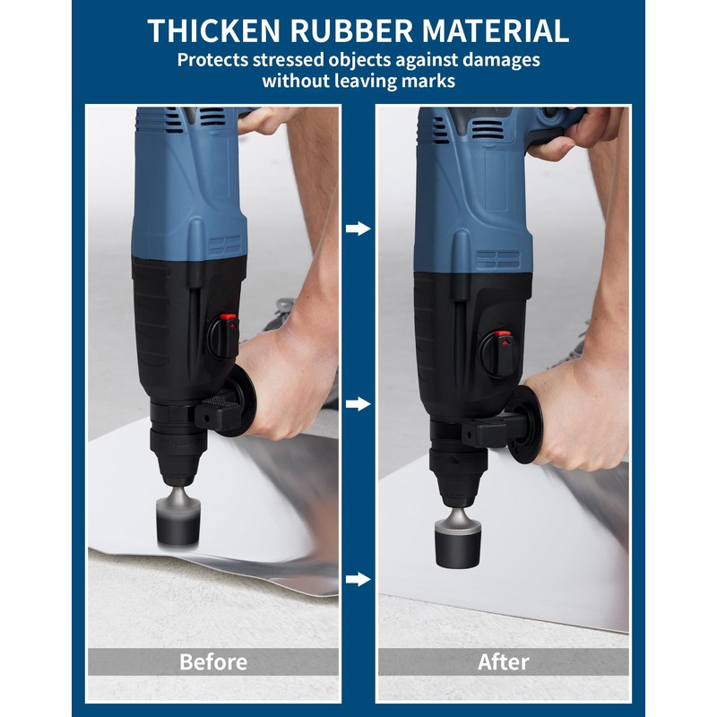 FIRECORE Powered Rubber Hammer, Rubber Mallet Hammer with SDS Plus