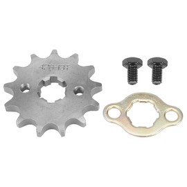 F FIERCE CYCLE Fitting Screw Metal Titanium Tone Motorcycle Sprocket Front Engine Sprocket 428 Chain 13T 17mm