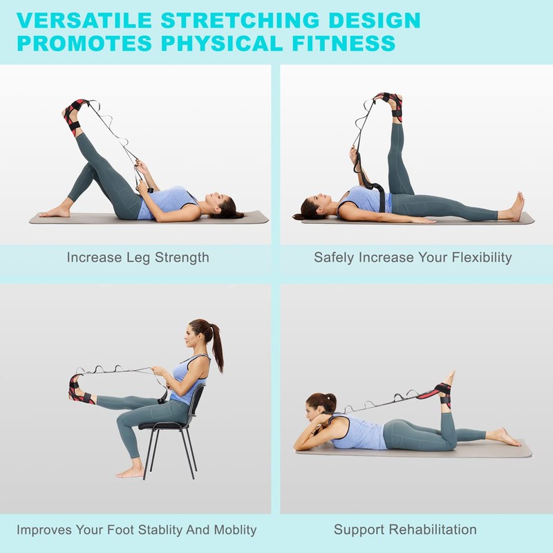 comness Foot and Calf Stretcher-Stretching Strap For Plantar Fasciitis, Heel