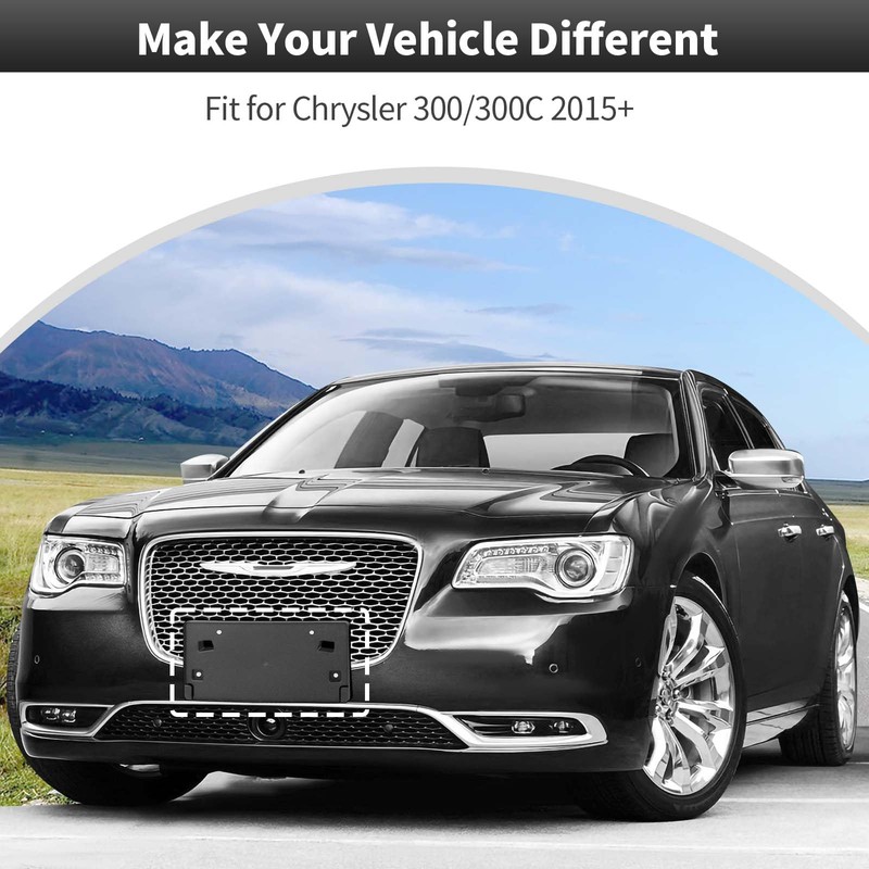 CheroCar for Chrysler License Plate Frame Tire License Plate Holder