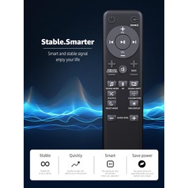 TCNOUMT Soundbar Replacement Remote Control for JBL Soundbar BAR 2.1 BAR 3.1 BAR 5.1 - No Setup Required