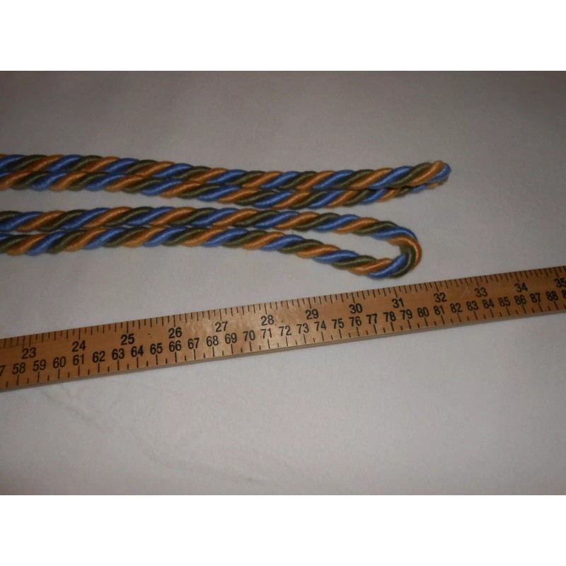 Lee Jofa Carousel 11.5" Double Tassel Tieback Yellow Blue for