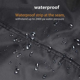 Shusmda Patio Heater Covers Waterproof Outdoor Heater Cover 210D Oxford Waterproof, Windproof, Around 50X50X120 cm, black