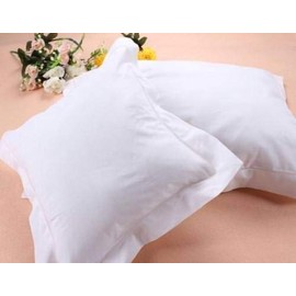 Travel Pillowcase 12x16 500 Thread Count Egyptian Cotton Set of 2 Toddler Pillowsham 100% Egyptian Cotton (Toddler Travel 12x16+2 Pillowsham, White Solid)