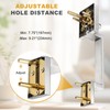 Probrico Heavy Duty Front Door Handleset, Modern Square Exterior Passage