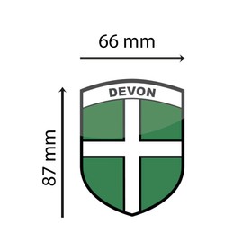 Pack of 2 Devon County Flags - Static Cling Vinyl - Car, Van, Truck Window Sticker - United Kingdom County Flags