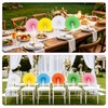 48 Pack 6 Colours Paper Fans, Mini Handheld Folding Paper