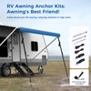 Fonzier RV Awning Fabric Replacement, 19.5oz Heavy Duty Vinyl, with