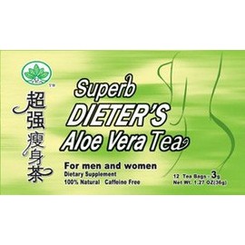 GoTo Tea Superb Dieter's Tea with Aloe Vera (12 Tea Bags)