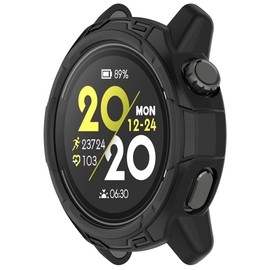 Miimall Compatible Coros Pace 2 Case TPU Rubber Protective Case Shockproof Cover Lightweight Easy to Install and Remove Scratch-Resistant Protective Cover for Caros Pace 2 (Black)