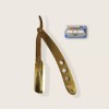 Barberlife Porta Navajas Barbero Gold Dorado Acero Importado