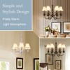 Wellmet Small Lamp Shade,ONLY for Candle Bulbs,Clip-on Drum Lamp Shades,Set