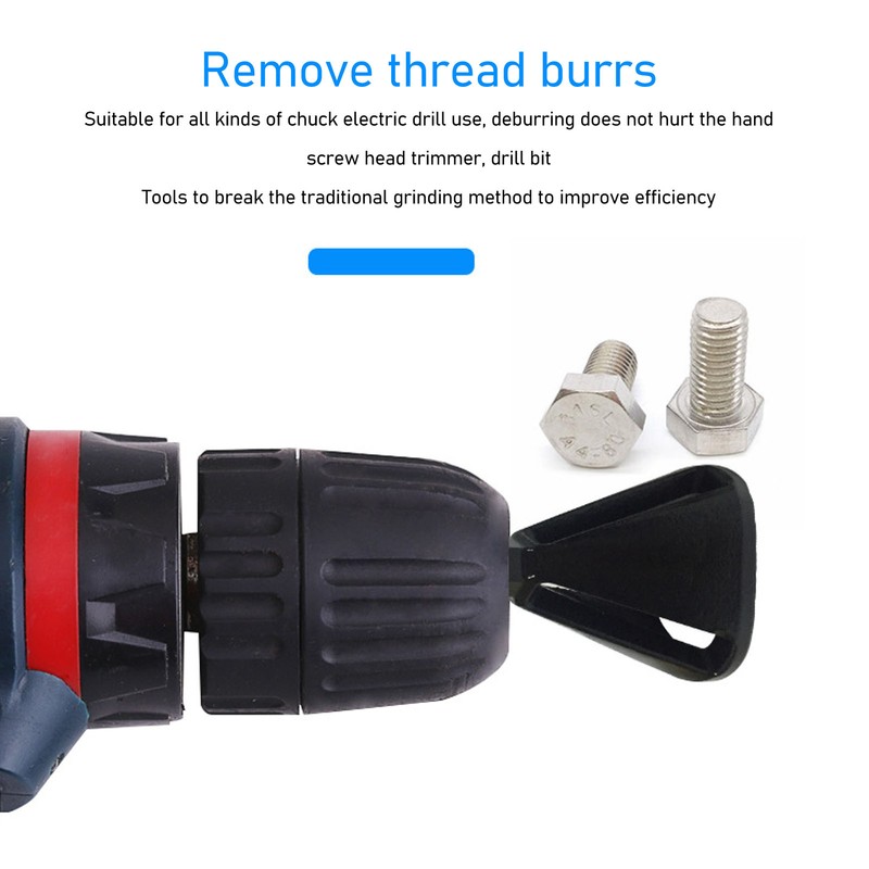 2pcs Deburring External Chamfering Tool High Speed Stainless Steel Triangular