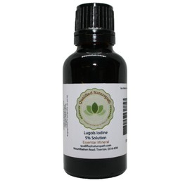 Lugols Iodine Solution 5% - 30ml - with Dropper Insert