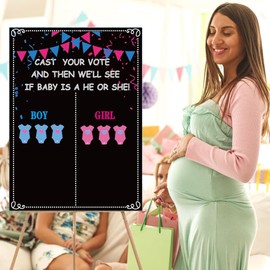 Gender Reveal Ideas Gender Reveal Voting Gender Reveal, Baby Gender Reveal Board, 54 Gender Reveal Voting Poster Board with Stickers,Baby Gender Reveal Board Game, Gender Reveal Voting Poster Board