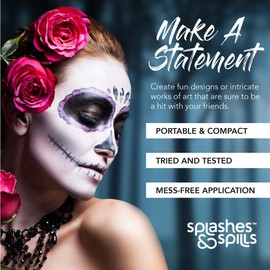 Face and Body Paint Cream, 30ml - Pretend Costume and Dress Up Makeup by Splashes & Spills (White)