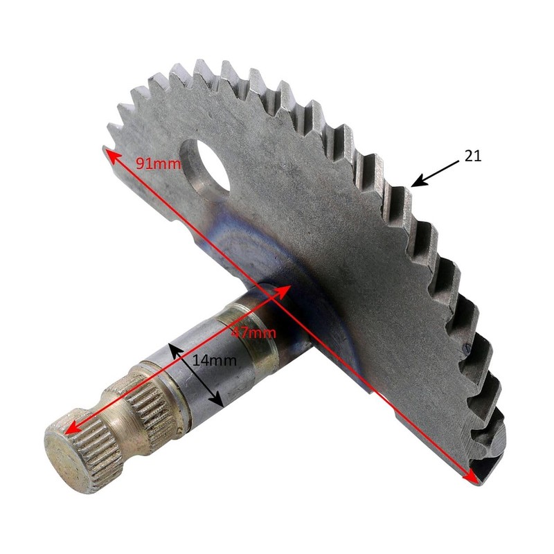 2EXTREME Kickstarter Shaft PEUGEOT Speedfight 3 50 AC (2-stroke) Type:F1