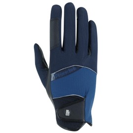 Roeckl Sports equestrian gloves MILLERO, summer riding glove, navy night 7.5