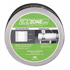 Aquasol EZ-ZT4.0 EZ Zone Tape, 4" Wide, 2" Adhesive Free "Zone" Width, 75' Length