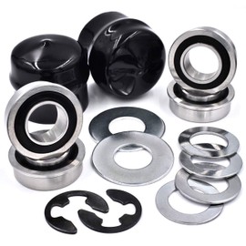 HD Switch (4 Pack) Front Wheel Bushing to Bearing Conversion Kit Replaces Snapper, Simplicity 1752171YP 1752171 - OEM Upgrade Please Check Size
