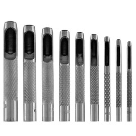 Hole Punch, Eyelet Punch, Belt, Hole Punch, Punch, Punch, Drilling Punch, Tool, 0.1 inch (2.5/3/4/5/6/7/8/9/10 mm), Leathercraft, Punching, Hand Made Tool, DIY Leather Tool