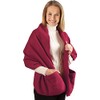 Warm And Cozy Fleece Wrap Shawl With Large Front Pockets