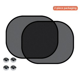 Car Sun Shades for Side and Rear Window (2 Pack) - Car Sunshade Protector - Protect Your Kids and Pets in The Back seat from Sun Glare and Heat. Blocks Over 98% of Harmful UV Rays (17.1" L x 14" W)
