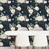 BaoHArtHome Floral Wallpaper Paper Peel and Stick Contact Paper Removable