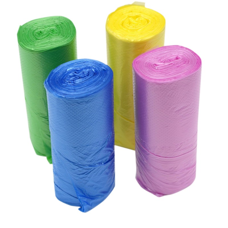 4 GALLON Bathroom Trash Bags, 4 Rolls/100 Counts Small HANDLES