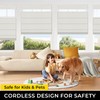 No Drill Top Down Bottom Up Roman Shades, 22×64in, Natural