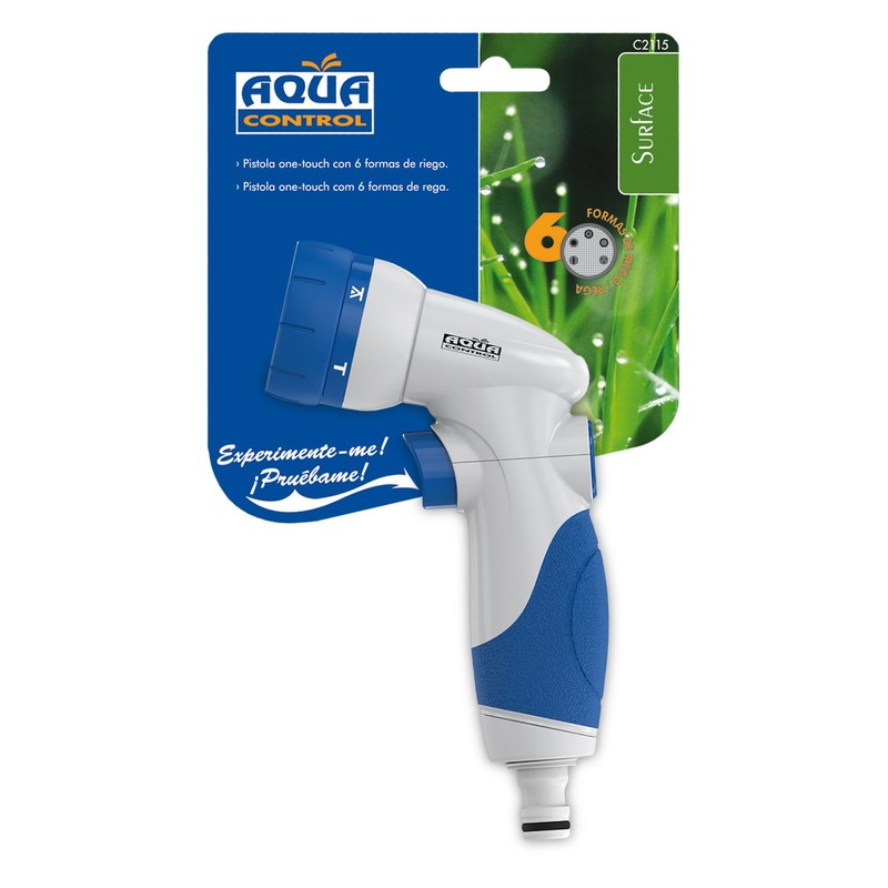 One-Touch Blue White Hose Irrigation Gun with Standard Connection, 2
