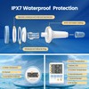 Pool-Thermometer, Kabelloses Schwimmendes Poolthermometer, Floating Pool Thermometer IP67 Wasserdicht mit