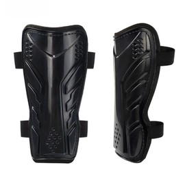 TUISKU Soccer Shin Guards Futsal with Band (Black, S)