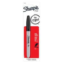 Sharpie Fine Point Permanent Marker, Black, 1 Count