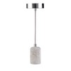 greenandco® Pendant Light E27 Real Concrete with 150 cm Textile