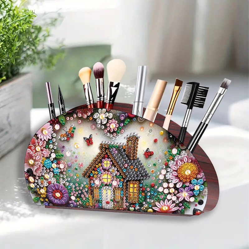 ARTopet Diamond Art Painting Multi-Grid Storage Box DIY Wooden Moon