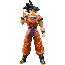 Tamashii Nations - Figura de acción Dragon Ball Super de Bandai S.H., Figura de acción de Son Goku (un Saiyajin Criado en la Tierra)