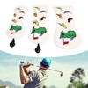 3PCS Golf Club Head Cover PU Waterproof Bird Pattern Golf