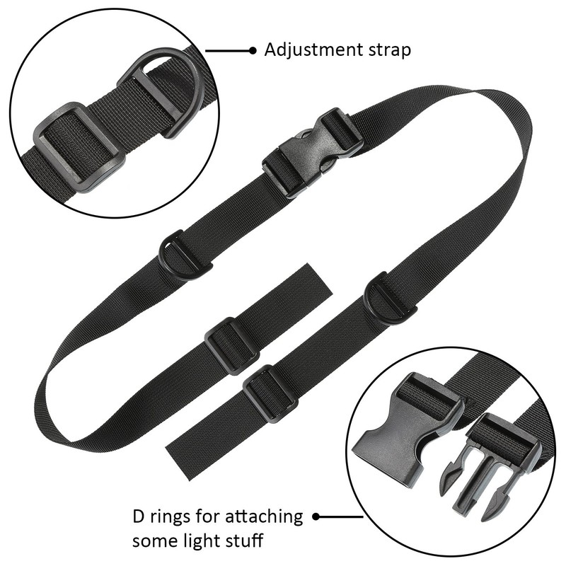 HESTYA 2 Pieces Backpack Chest Strap Adjustable Backpack Sternum Strap