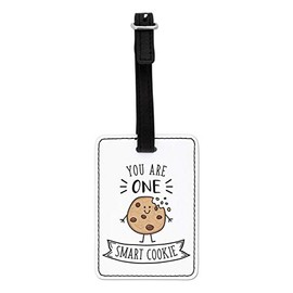 Gift Base You are One Smart Cookie Visual Luggage Tag with Black Strap