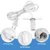 E14 Lamp Holder with Cable and Switch, White Lamp Holder