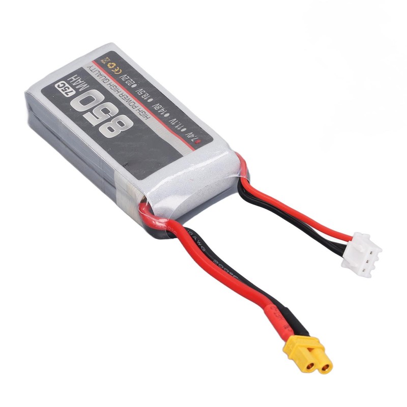 850mAh 75C High Rate Lipo Batteries Li Ion Battery Pack