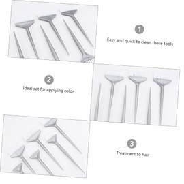 LALAFINA Professional Hair Dye Brush Set Wide Toothed Comb Hair Styling Supplies